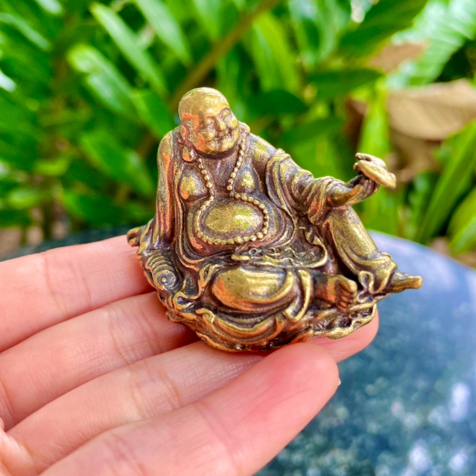 Tượng Đồng: Phật Di Lặc Ngồi Tự Tại - Vật Phẩm Thờ Cúng, Phong thủy May Mắn Tài Lộc