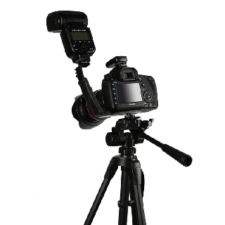 Bracket L gá gắn đèn Led Micro Flash 2 chân hot shoe