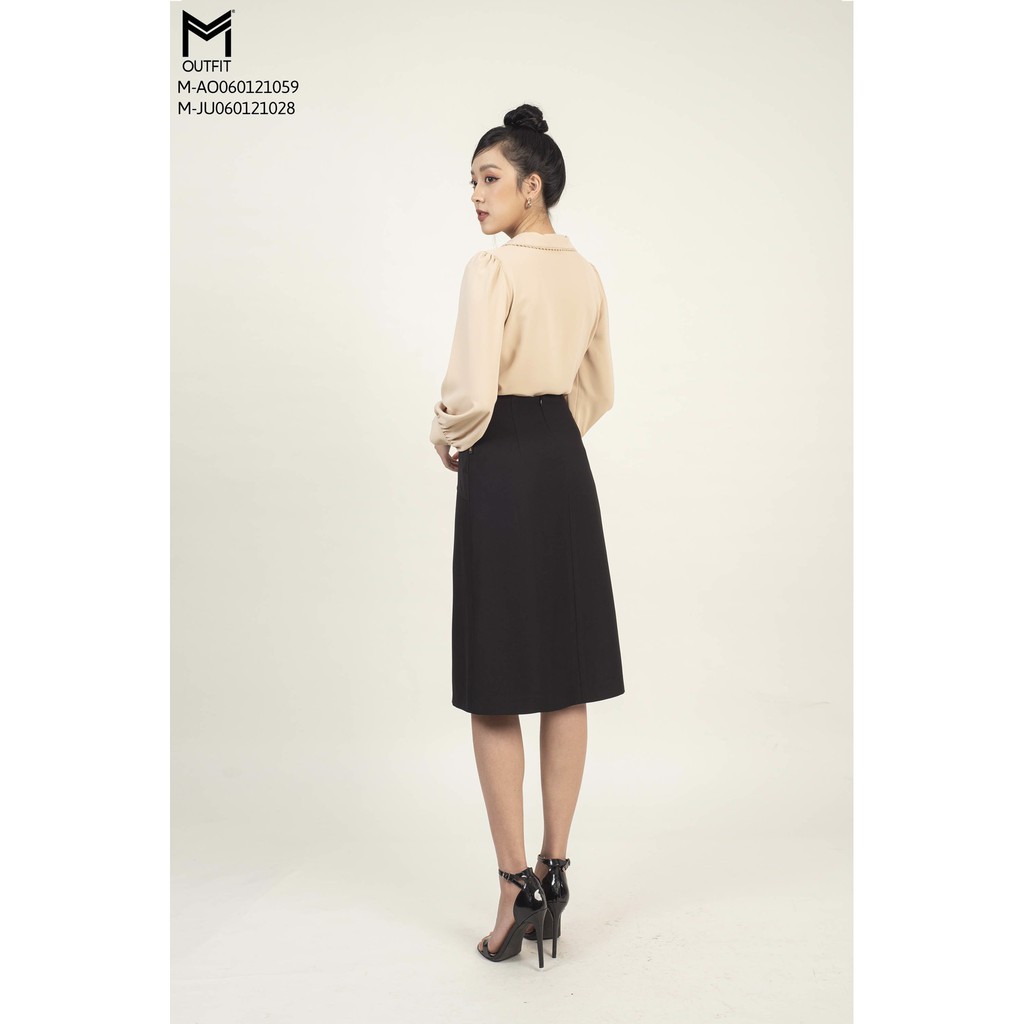 Áo sơ mi cổ lá sen MMOutfit M-AO060121059