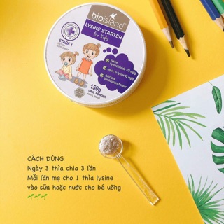 Bột tăng cân và chiều cao Lysine Bio Island