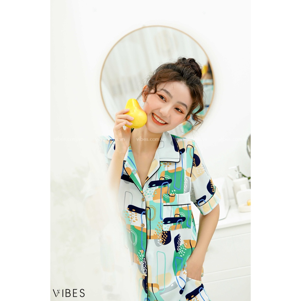 VIBES Đồ Bộ Pijama Ngắn Xaka Py Set