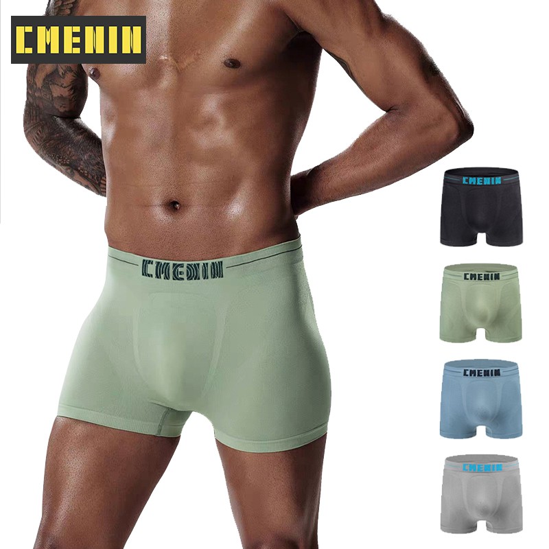 Quần lót lọt khe CMENIN PUMP pu028 lưới thoáng khí eo thấp in logo quyến rũ cho nam