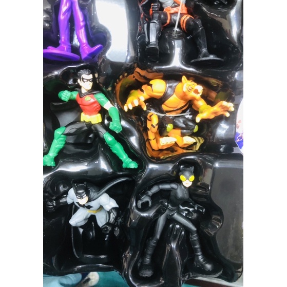 Bộ 8 nhân vật DC Batman cả anh hùng và phản diện mini