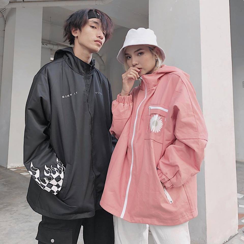 Áo Khoác KAKI SAVAGE DAISY Hồng Ulzzang Unisex 1hitshop | BigBuy360 - bigbuy360.vn
