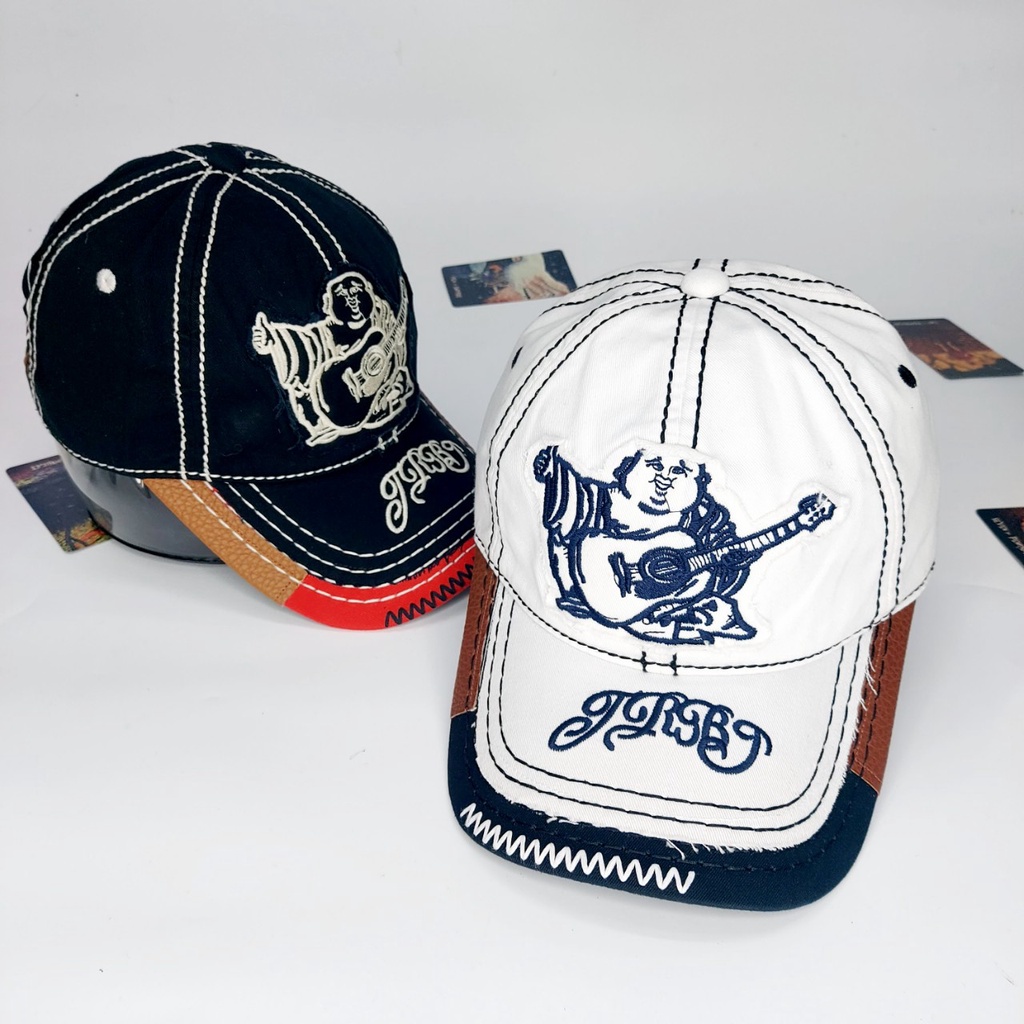 Nón kết ông địa true Mũ địa đàng logo truyền thống nẹp da