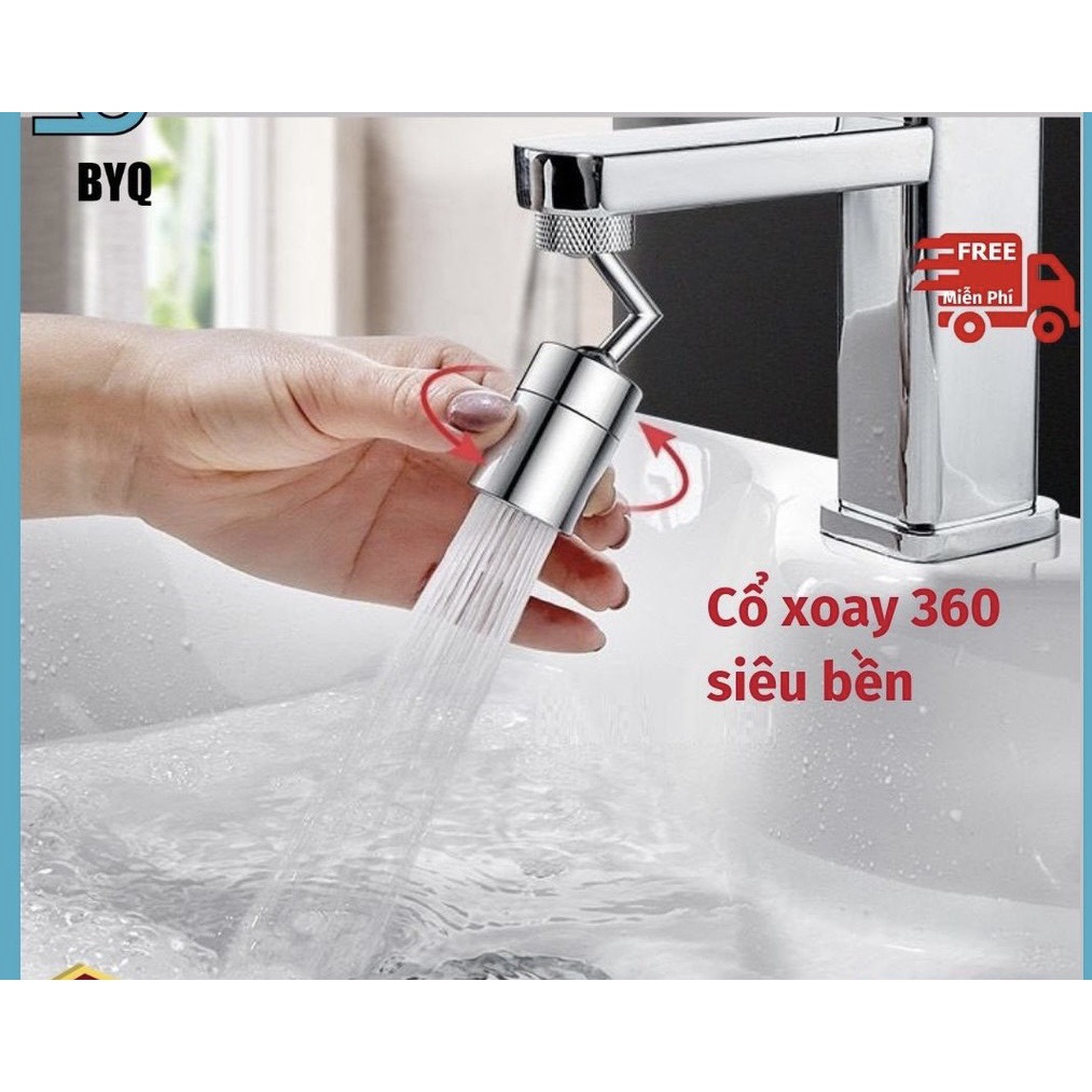 Đầu Nối Vòi Nước Thông Minh - Đầu Nối Tăng Áp 2 Chế Độ xoay 720 độ