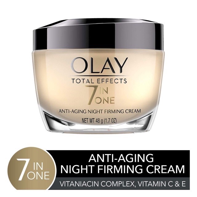 Kem dưỡng chống lão hóa Olay Total Effects Anti – Aging Night Firming Cream 48g