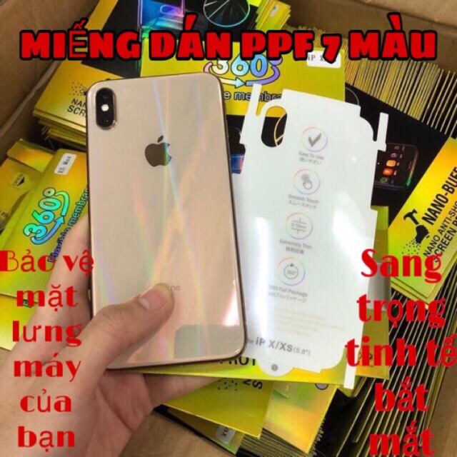 MIẾNG DÁN LƯNG IPHONE/SAMSUNG PPF