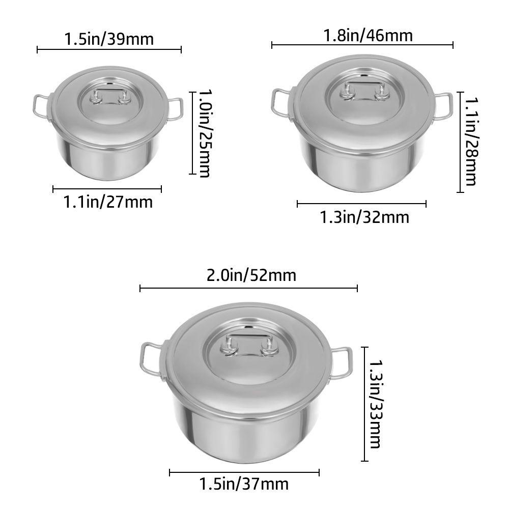 RAINBOW Mô Hình Nồi Nấu Ăn Có Nắp Đậy Tỉ Lệ 1 / 12
