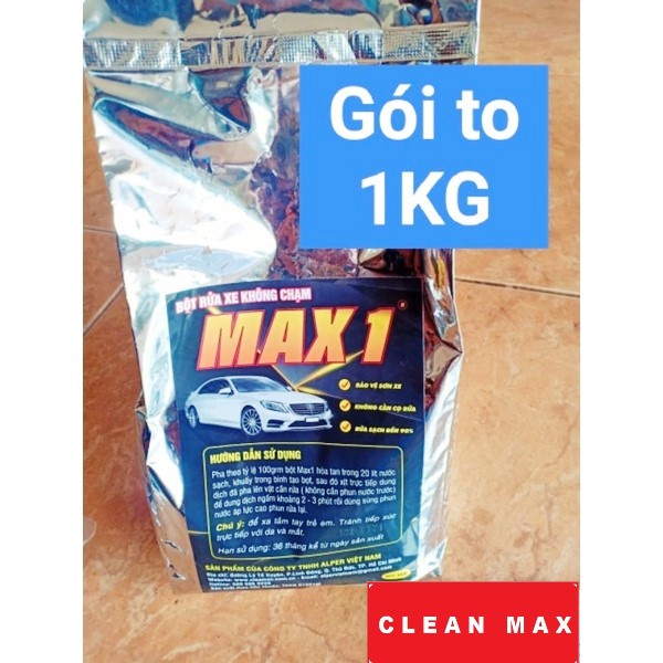 [Mã LIFEAUMAY giảm 10% tối đa 30k đơn 150k] BỘT RỬA XE BỌT TUYẾT KHÔNG CHẠM MAX1 1KG