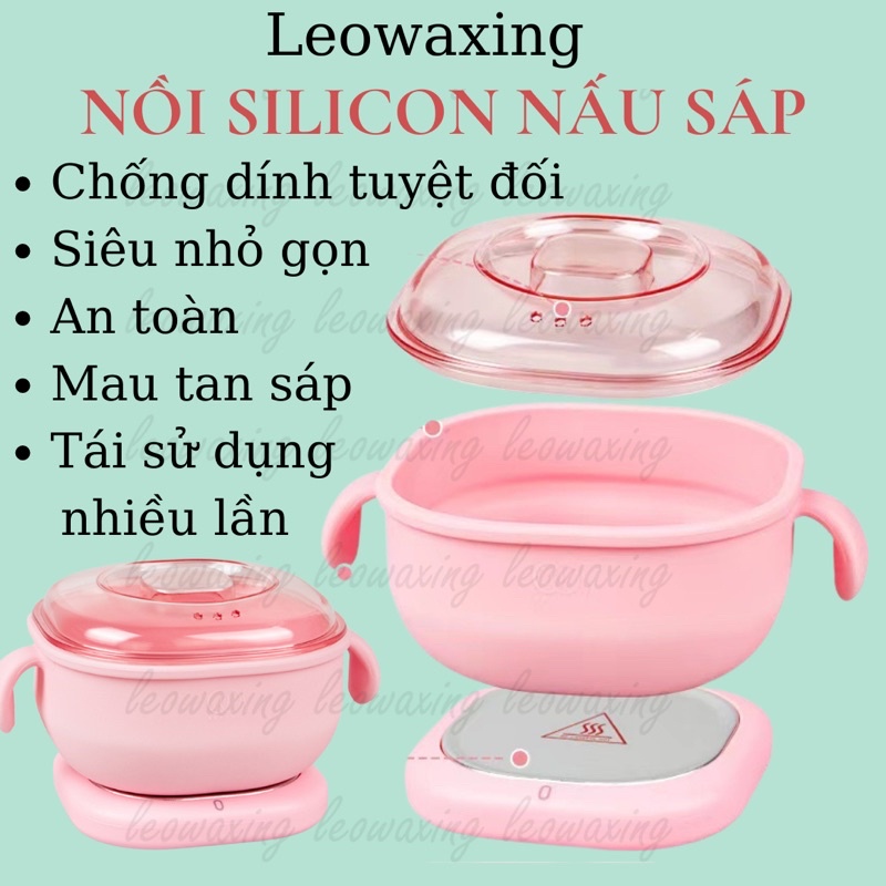 NỒI NẤU SÁP SILICOL NHỎ GỌN CHỐNG DÍNH TUYỆT ĐỐI