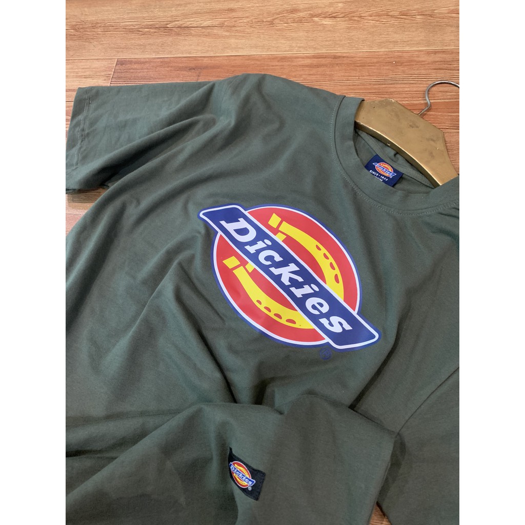 Áo thun Dickies chính hãng - Màu xám đậm - Cotton 100%, Form Unisex nam nữ