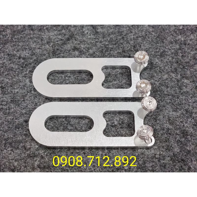 Nẹp gắp nhôm cnc hàng đẹp dầy 4 li gắn ex 150 , winne , raider , sonic