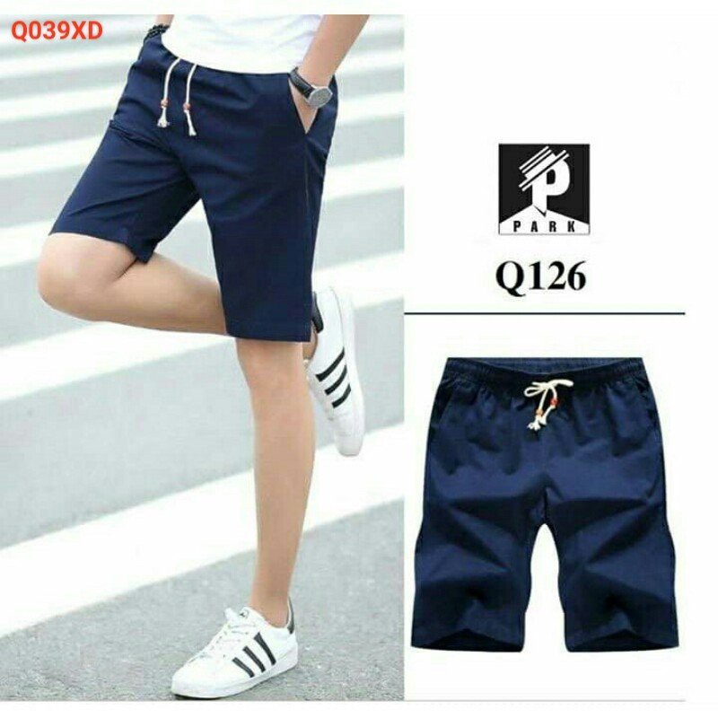 Quần shorts kaki lưng thun, đùi nam ( Kèm Hình thật )