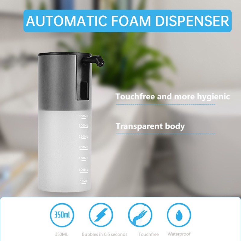 Máy Rửa Tay đựng xà phòng rửa tay tạo bọt cảm ứng tự động độc đáo dung tích 350ml