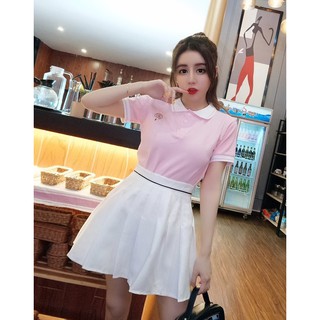 ÁO POLO CỔ TRÒN PHỐI NÚT ĐÁNG YÊU