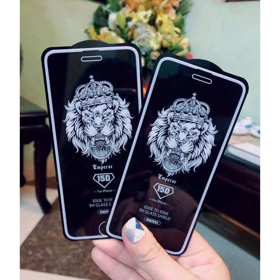 Kính cường lực iphone Remax 15D FULL MÀN hạn chế bám vân tay cho iphone 6/6s/6 plus/6splus/7/8/7 plus/8plus/X/XR/XS max