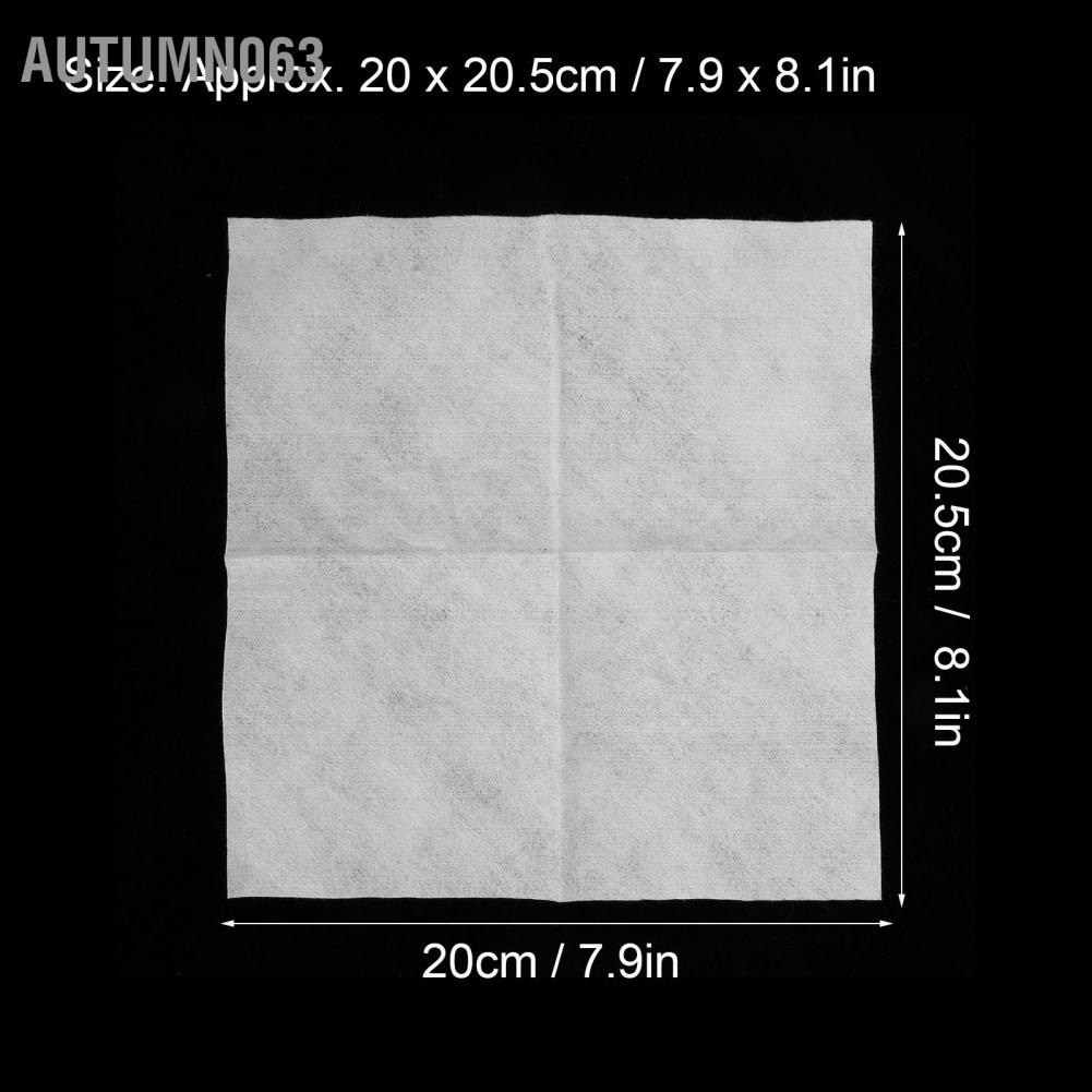 50 CHIẾC khăn tẩy trang khăn tẩy trang Khăn giấy cotton Sử dụng ướt khô Tẩy trang 20 x 20.5cm Autumn063