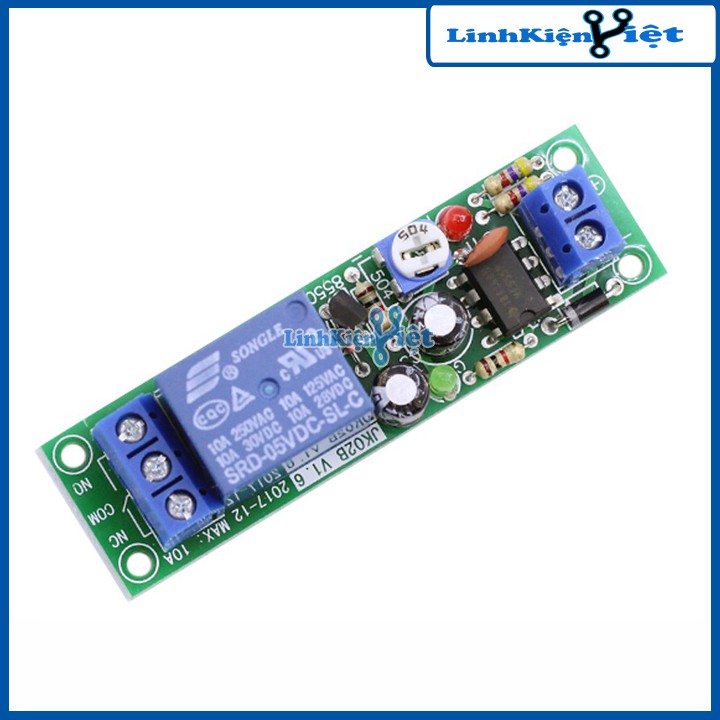 Module Tạo Trễ NE555 Đóng Cắt Relay 5VDC Thời gian 0-60s