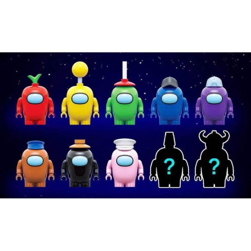 [Giá hủy diệt] Hộp Đồ Chơi Lego Nhân Vật Among Us Cho Bé 8 phân loại Các màu