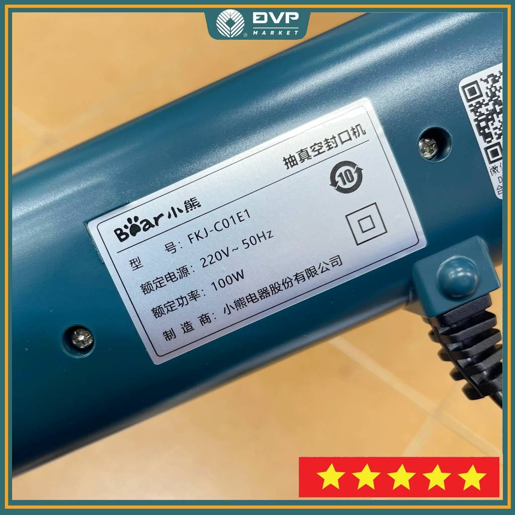 Máy hút chân không Bear FKJ-A01F1 tặng kèm túi hút - Đại Vạn Phát