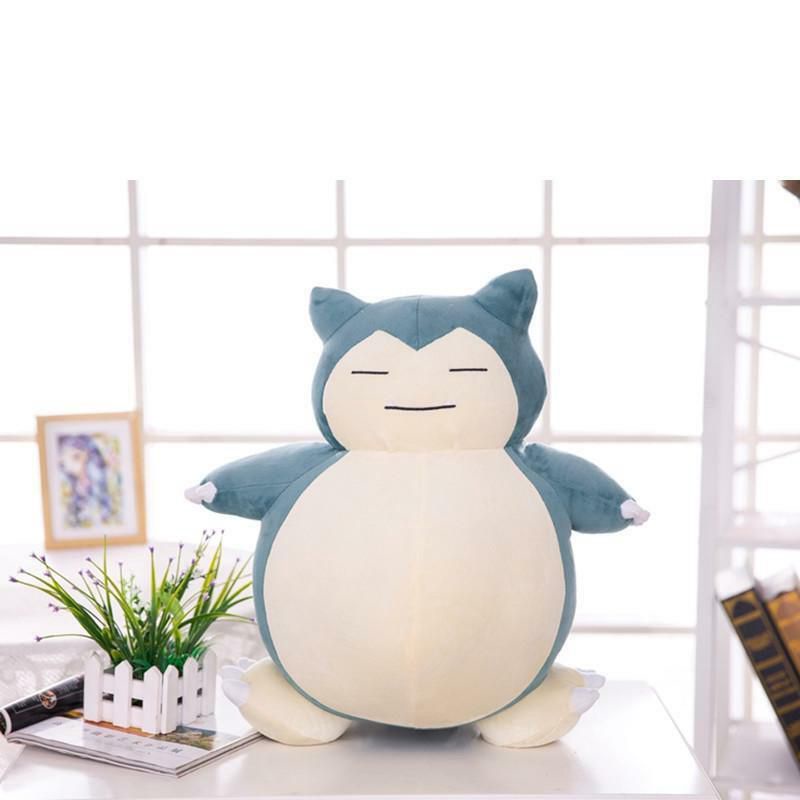Đồ chơi nhồi bông hình nhân vật Snorlax Pokemon đang ngủ làm quà tặng cho trẻ dịp giáng sinh/sinh nhật