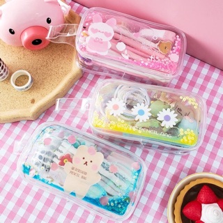 Bóp/Túi đựng viết có kim tuyến và mấy con gấu cute 🐻- TÚI - BÓP - KIM TUYẾN - GẤU - LẤP LÁNH - ĐỰNG VIẾT