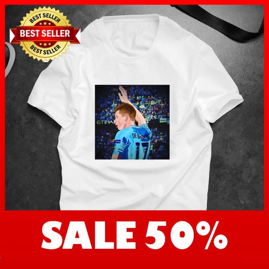 Áo Thun In Hình Kevin De Bruyne Mã 12 - Áo In Hình Cầu Thủ Bóng Đá