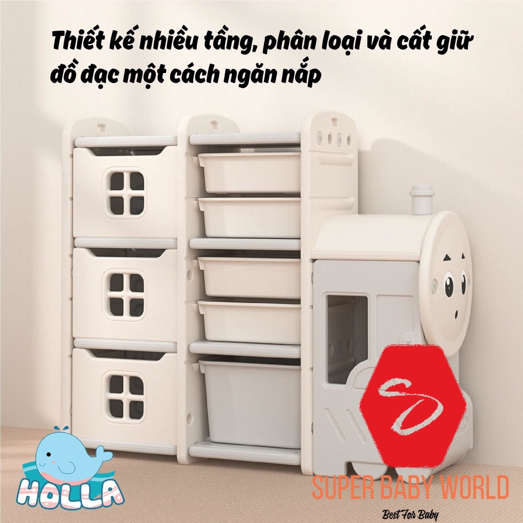KỆ ĐỒ CHƠI XE LỬA HOLLA 2022 HL-09187