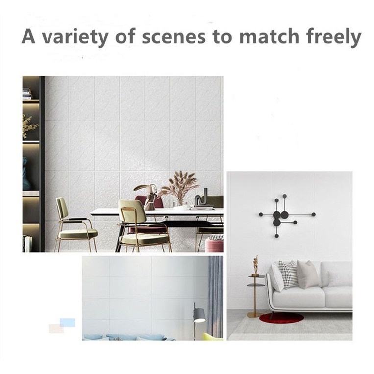 Giấy Dán Tường 3D Tự Dính Chống Thấm Nước Trang Trí Phòng Ngủ/Phòng Khách/Phòng Tắm/Nhà Bếp Chống Thấm Nước