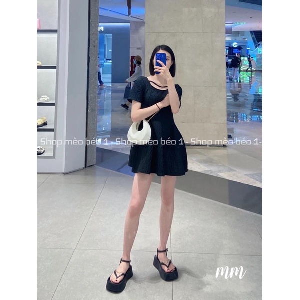 Sandal cnk kẹp xỏ ngón đai xích ngang đế xuồng cao fullbox