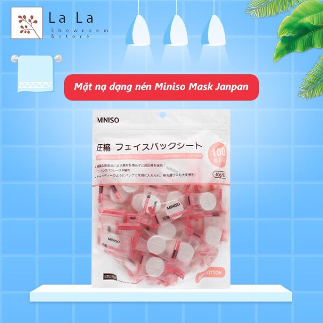 [FREESHIP TỪ 0đ] mặt nạ nén Miniso 2k/3 mask