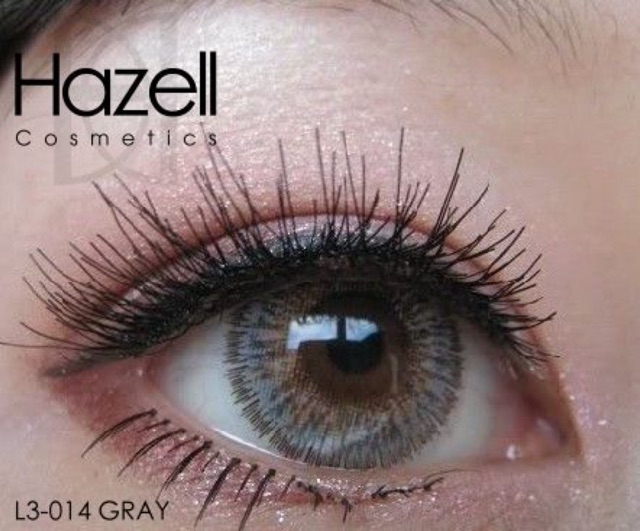 giá 1cặp Lens Xám tây tia có LỆCH ĐỘ sẵn 0-6 độ kính áp tròng cận chính hãng Hàn quốc L3014 gray