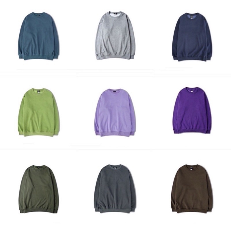 ÁO NỈ TRƠN SWEATER UNISEX NELLY HEYBIG NỈ LÓT LÔNG SIÊU ẤM