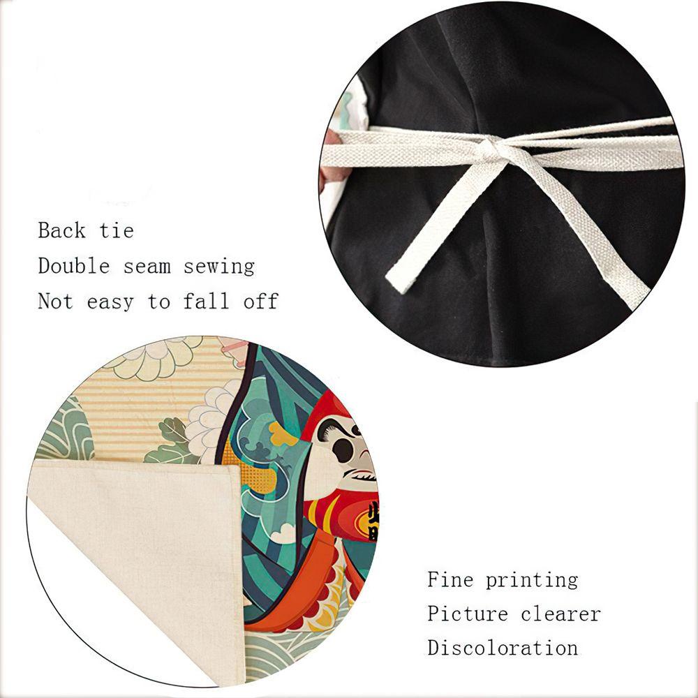 Tạp Dề Nấu Ăn Hình Mèo May Mắn Chống Bẩn Phong Cách Nhật Bản Thời Trang Cho Nhà Bếp