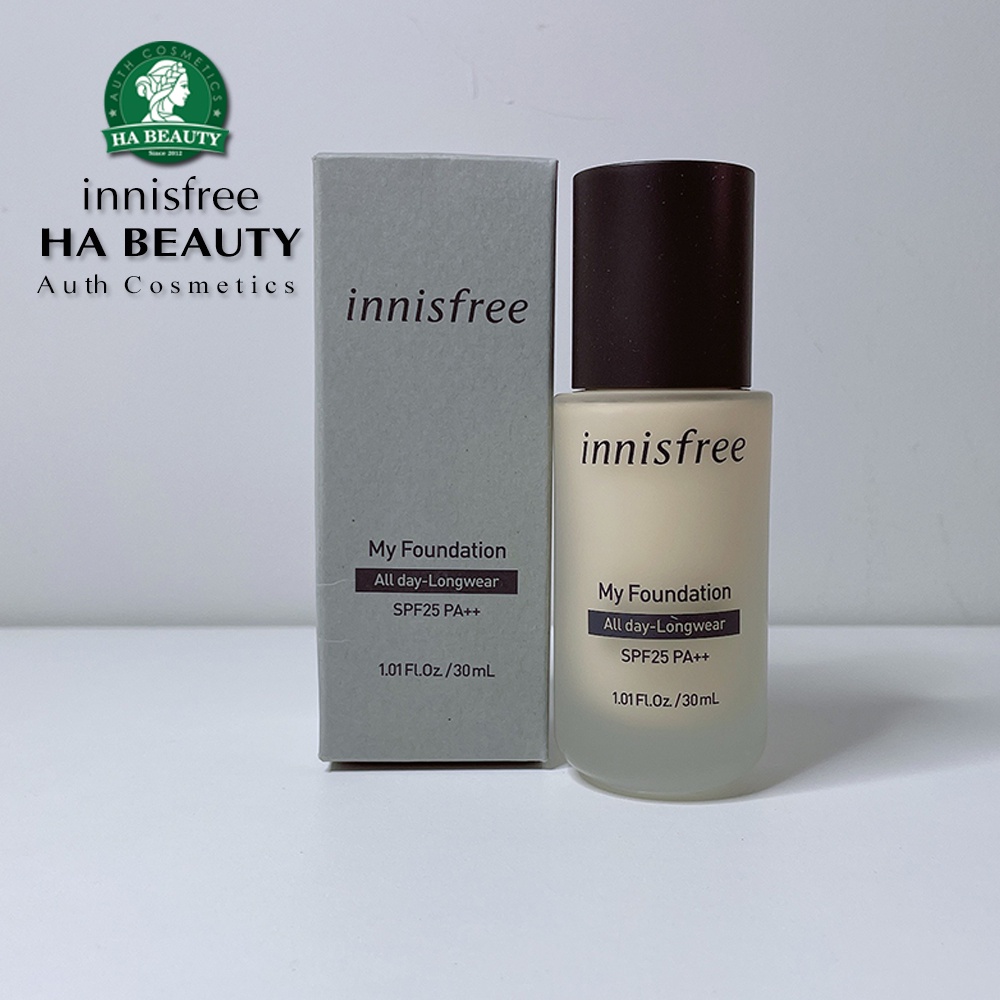 Kem nền trang điểm lâu trôi innisfree My Foundation All day Longwear SPF25 PA++ 30 mL
