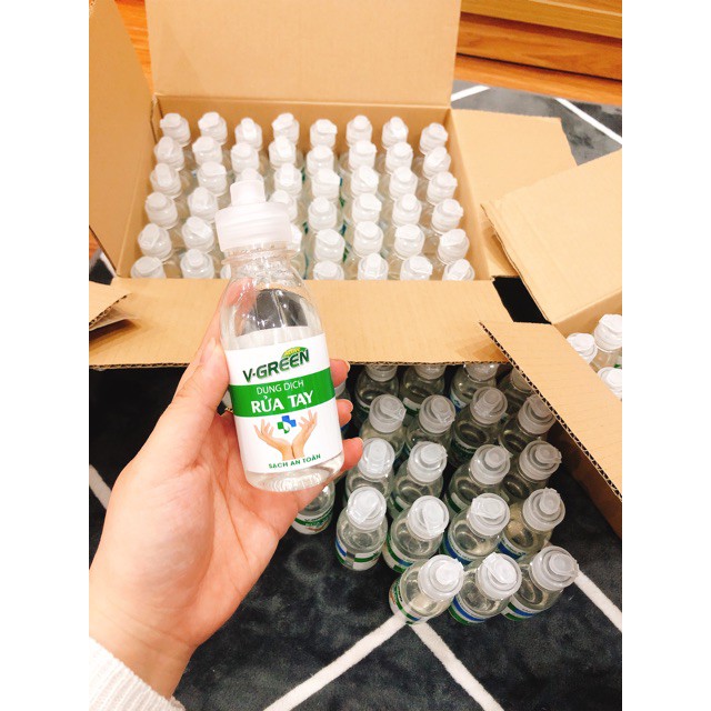 Nước rửa tay khô VGreen 100ml khử trùng nhanh tiện lợi mang theo HOT | BigBuy360 - bigbuy360.vn