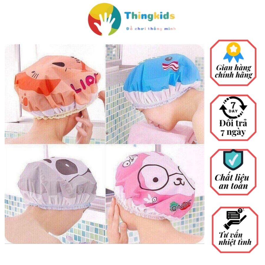 Mũ gội đầu mũ tắm siêu tiện lợi cho các mẹ và bé - Thingkids