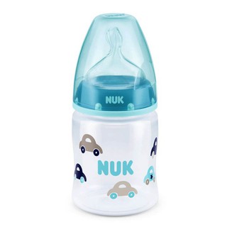 Bình sữa NUK cổ rộng Premium Choice núm ti silicone 150ml hàng chính hãng
