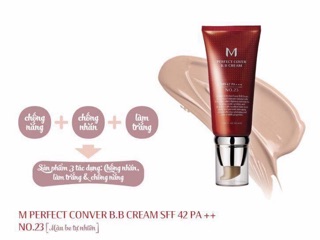 [CHÍNH HÃNG 100%] KEM NỀN MISSHA M PERFECT COVER BB CREAM SPF 42++(date 2027)