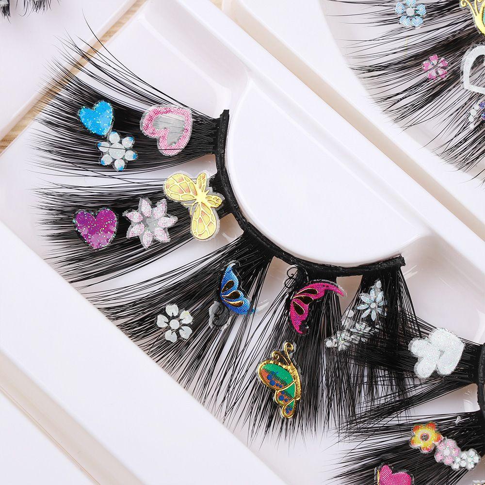 Lông Mi Giả Handmade MIH Họa Tiết Hoa Trang Trí Cho Bữa Tiệc