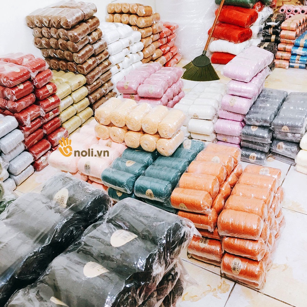 Sợi simply Craft yarn VN móc túi xách, túi tote, mũ nón lên dáng cứng cáp, chắc chắn, màu sắc mộc mạc, tự nhiên 100g