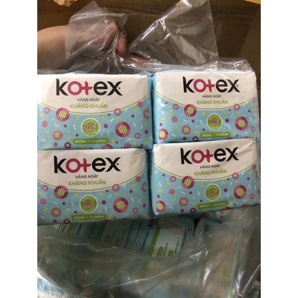 Băng vệ sinh kotex Hàng Ngày Kháng Khuẩn Mỏng hết quà tặng