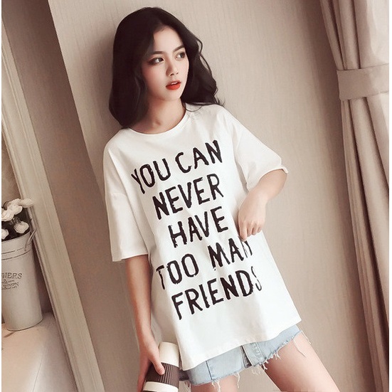 Áo thun nữ thiết kế in hình trẻ trung A01