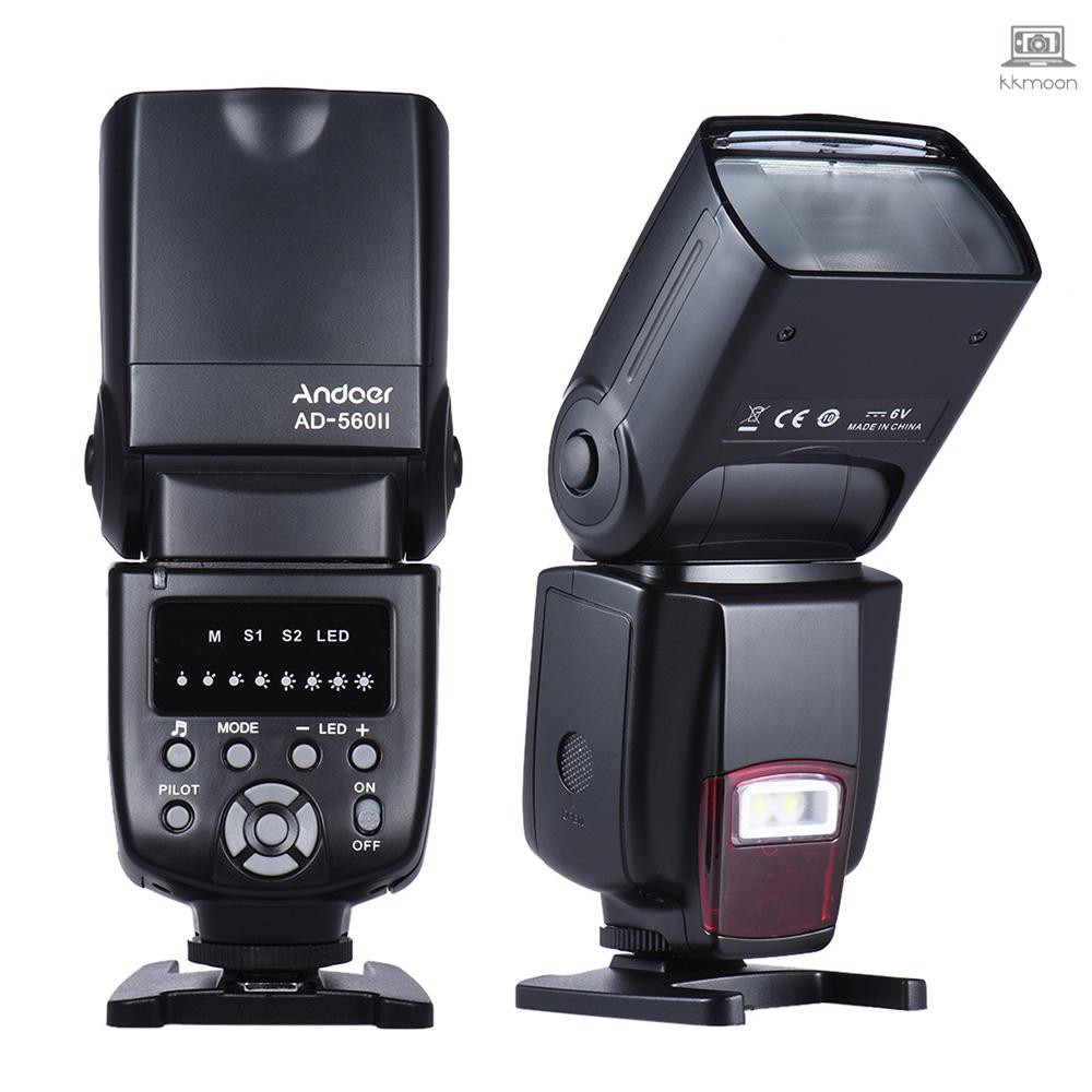 Đèn Flash Máy Ảnh Andoer Ad-560 Kèm Túi Đựng Cho Canon Nikon Olympus Pentax Dslr