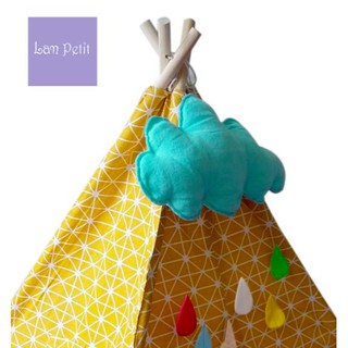 LỀU VẢI HANDMADE CHO BÉ (Màu vàng hoạ tiết)