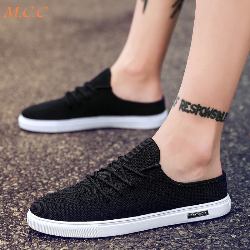 Giày vải mỏng thoáng khí bằng vải bạt kiểu Hàn cho nam | BigBuy360 - bigbuy360.vn