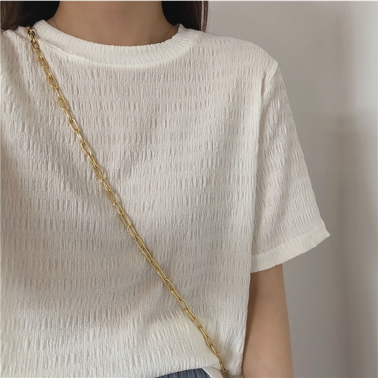 Áo Thun Dáng Rộng Màu Sắc Thời Trang Mùa Hè Cho Nữ