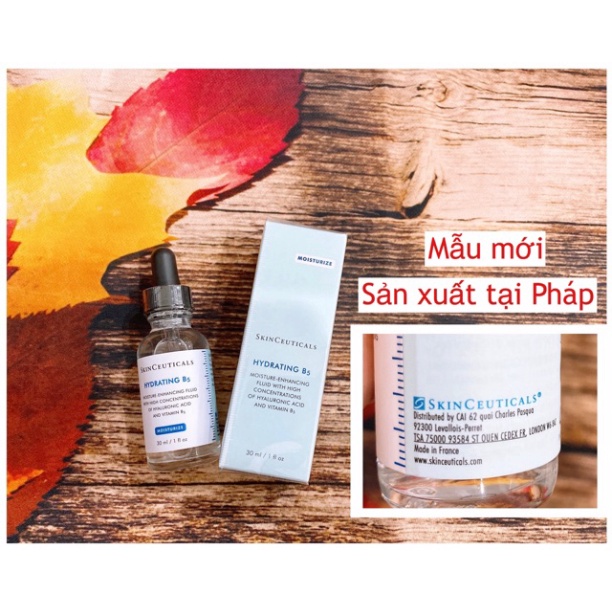 XẢ MỘT NGÀY Serum dưỡng ẩm Skinceuticals B5 30ml Bản Pháp ....