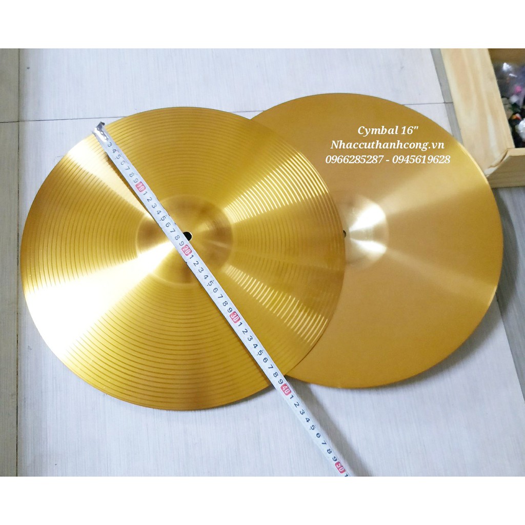 Lá cymbal đồng 16 inch giá rẻ